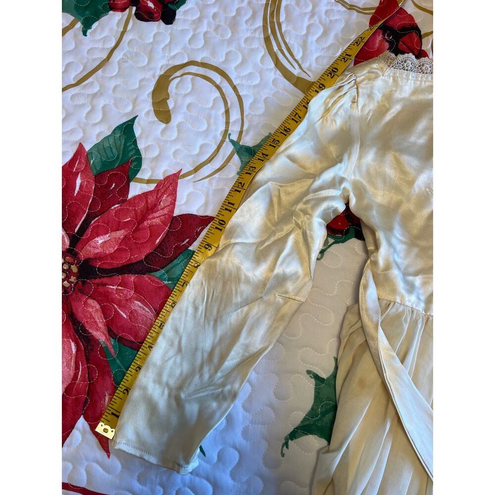 70s Gunne Sax Off White Romantic Victorian Prairie Wedding Dress Sleeves Size 5 - Picture 7 of 16